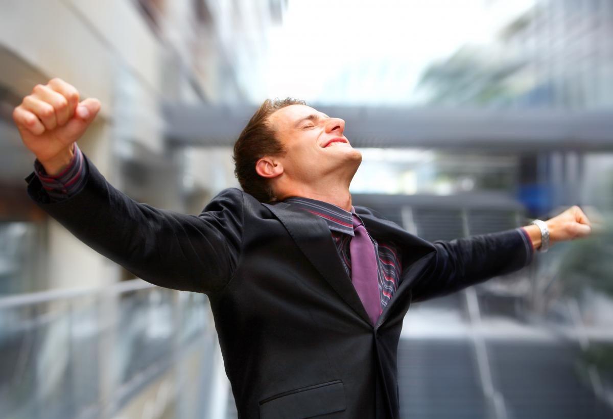 happy business professional image